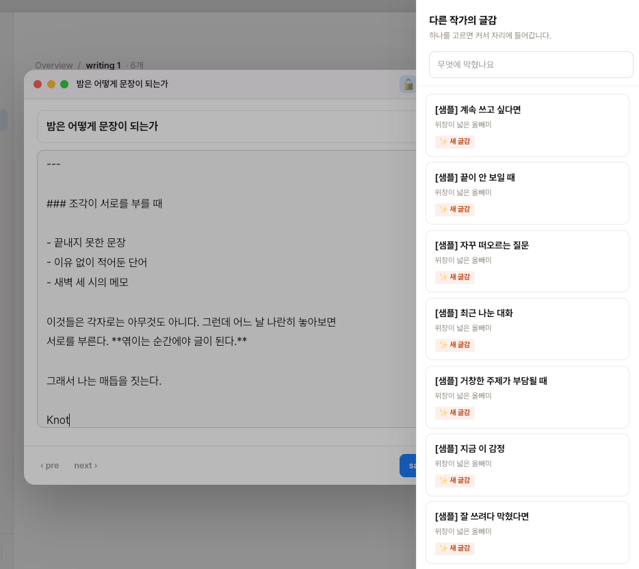 Knot 블로그 미리보기 6